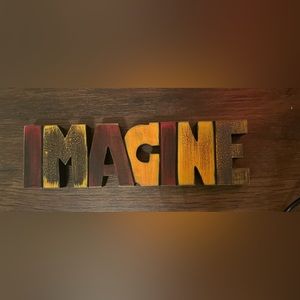 IMAGINE sign vtg